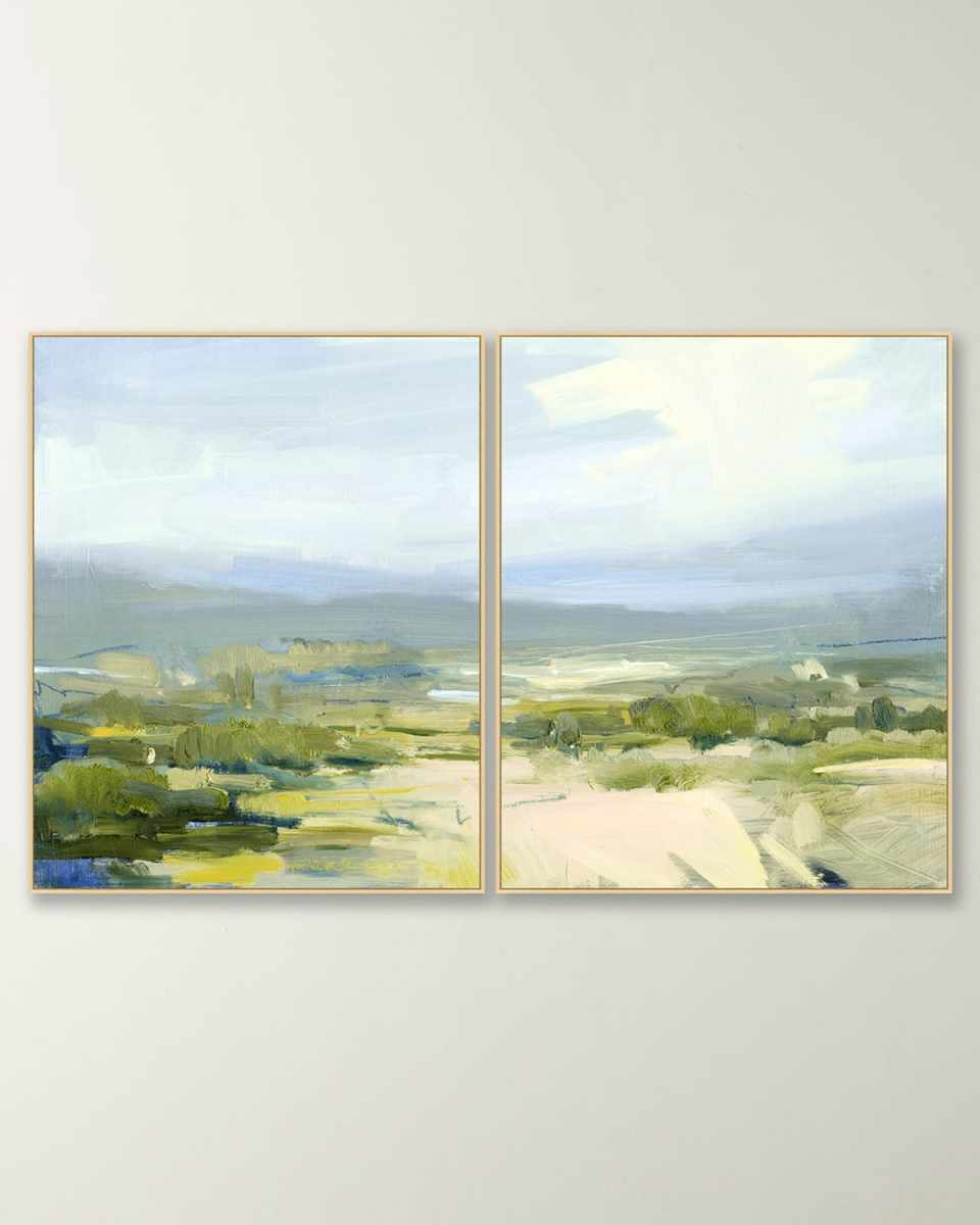 "Balmy Weather" Framed Diptych Giclee