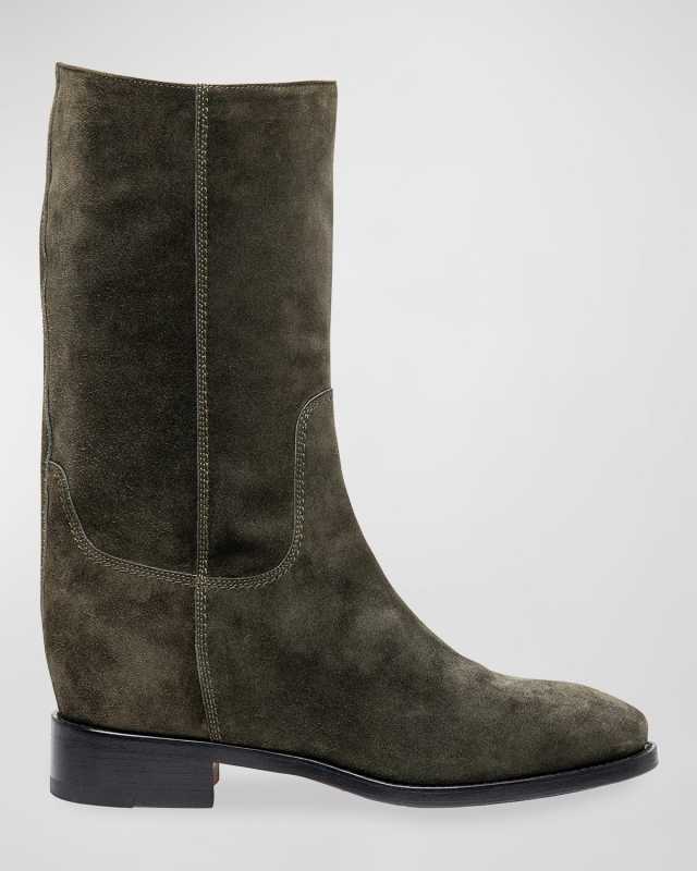Fleeces Suede Calf-Length Boots
