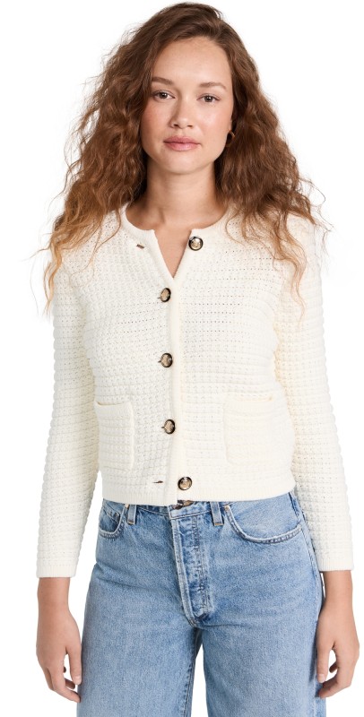 ba & sh Gaspard Cardigan Ecru