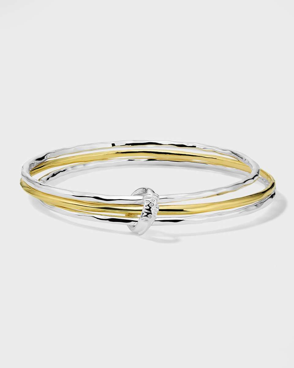 Mixed Texture Bangle Set in Chimera