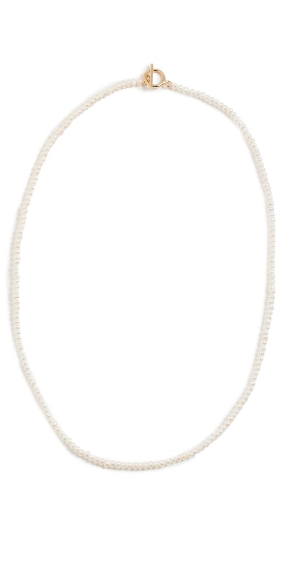 SHASHI Pearl Ciel Necklace Gold