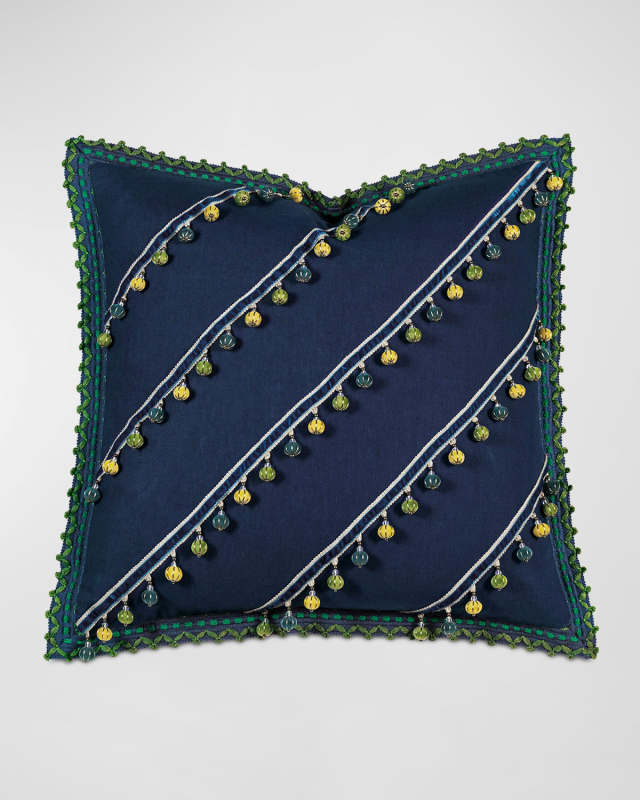 Fairuza Beaded Decorative Pillow