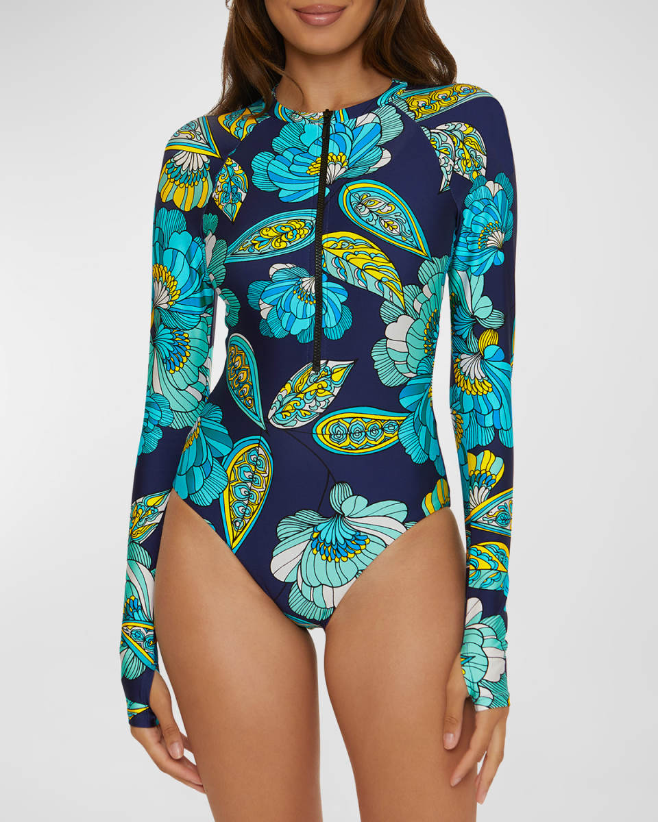 Pirouette Rashguard One-Piece Swimsuit