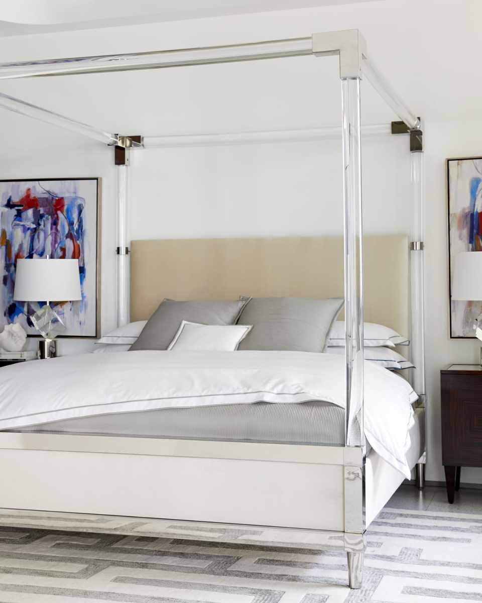 Rayleigh Acrylic King Canopy Bed