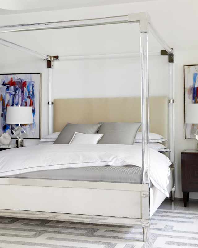 Rayleigh Acrylic King Canopy Bed