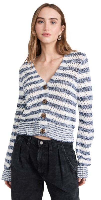 Veronica Beard Artura Cardigan Blue Multi