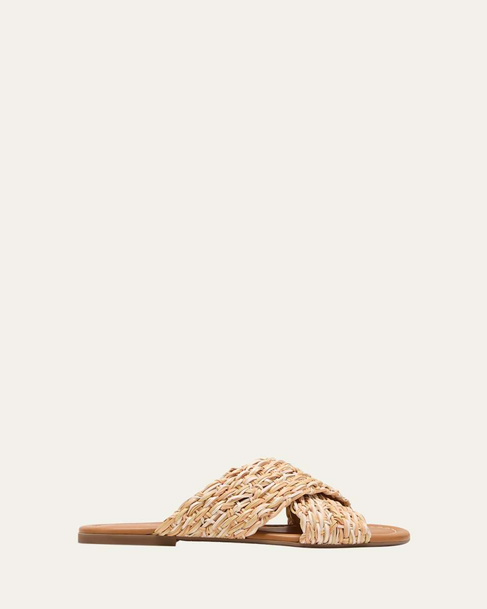 Jaicey Woven Crisscross Slide Sandals