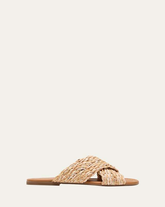 Jaicey Woven Crisscross Slide Sandals
