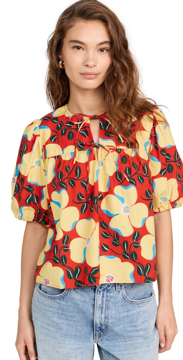 RHODE Javier Top Scarlet Martinique Mini