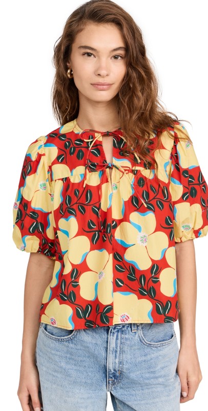 RHODE Javier Top Scarlet Martinique Mini