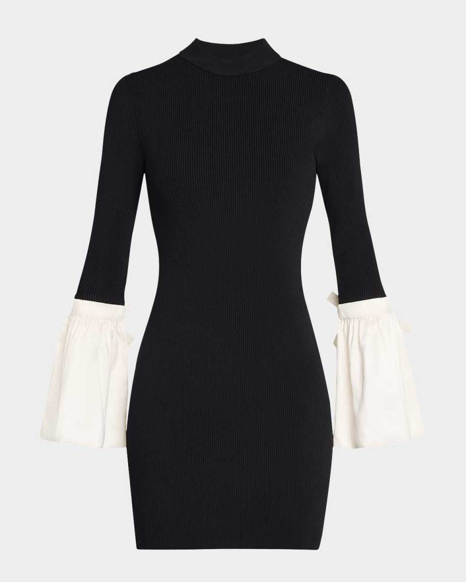 Agathea Knit Combo Bodycon Mini Dress