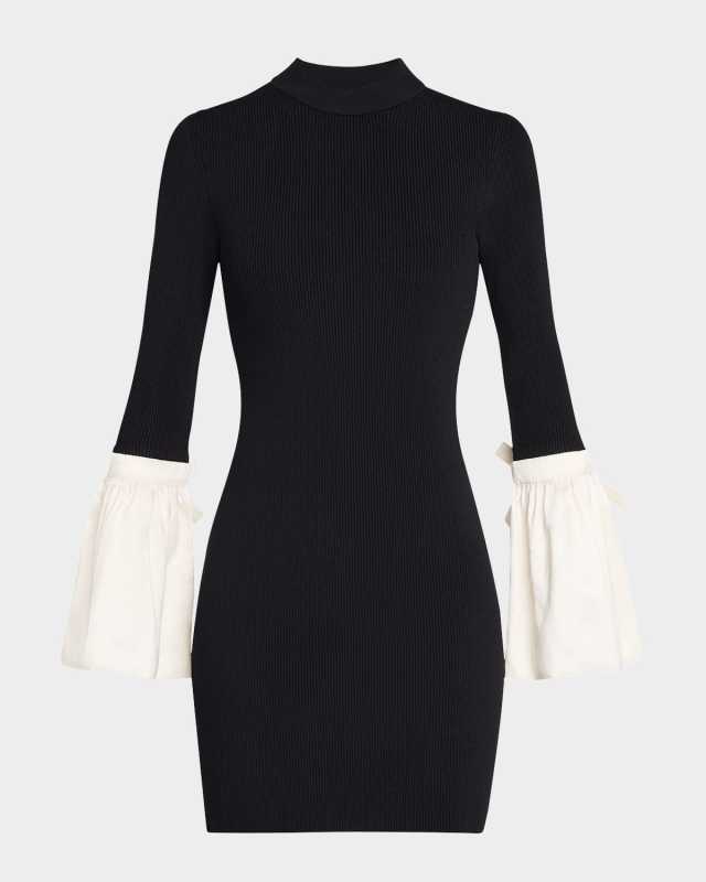 Agathea Knit Combo Bodycon Mini Dress