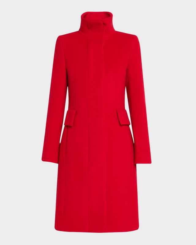Duffle Knee-Length Wool Coat