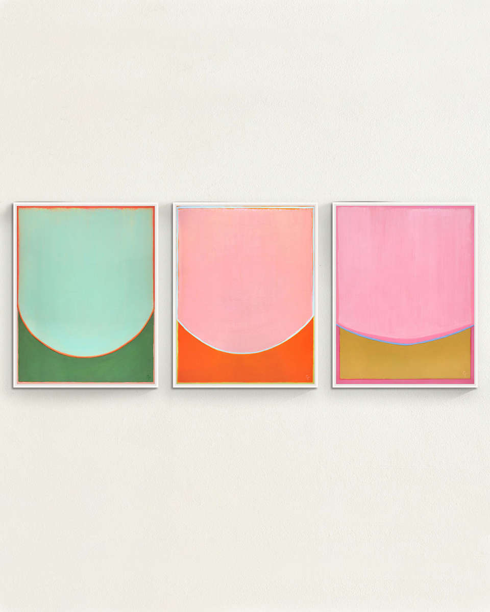 "Spring Blooms" Framed Giclees by Catherine Freshley, 21" x 27" - Set of 3