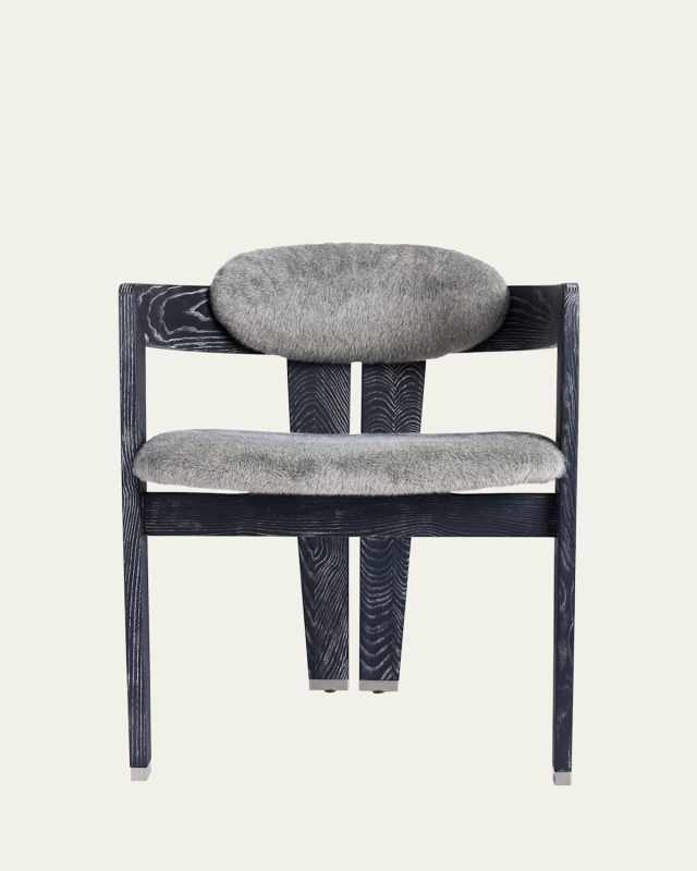 Maryl Faux Fur Dining Chair