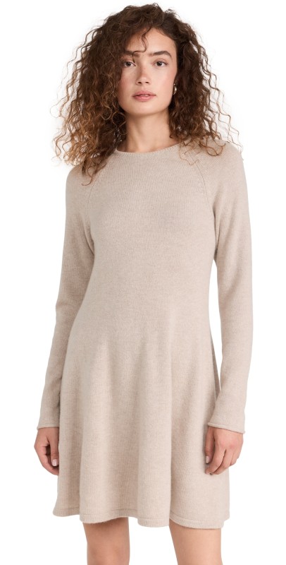 LISA YANG Didi Cashmere Dress Sand