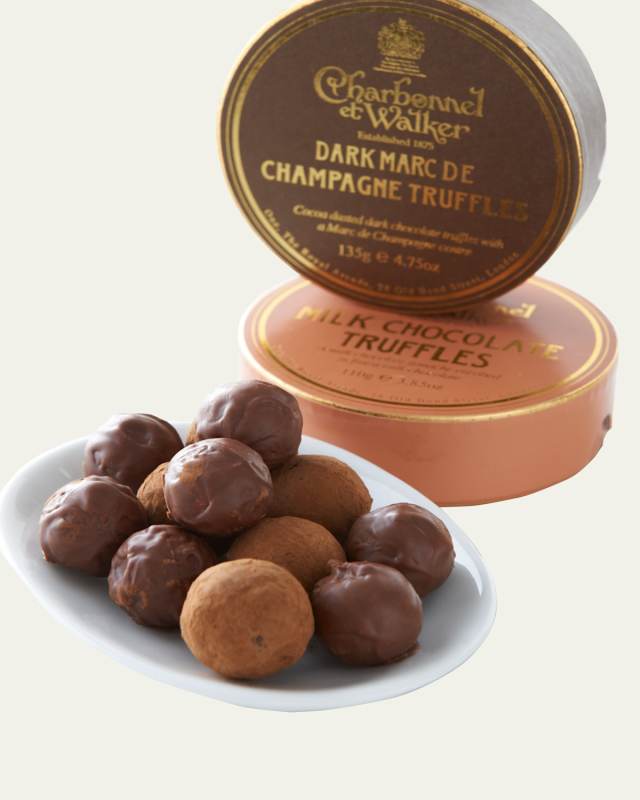 Dark Marc de Champagne Truffles