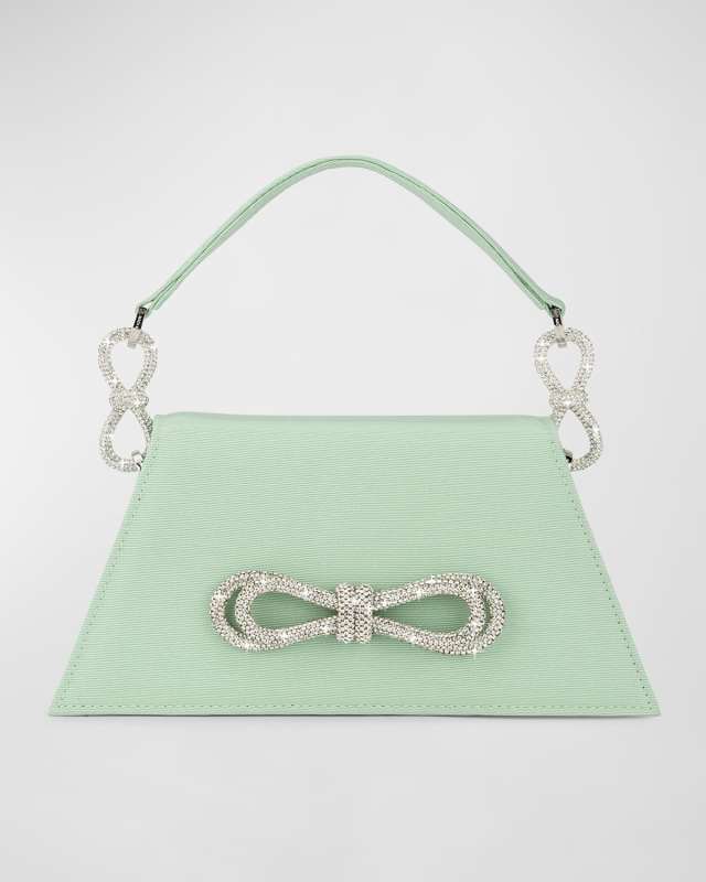 Samantha Medium Bow Embellished Top-Handle Bag