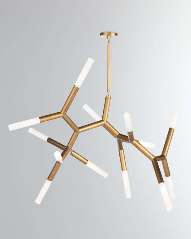Traveler Chandelier - Natural Brass