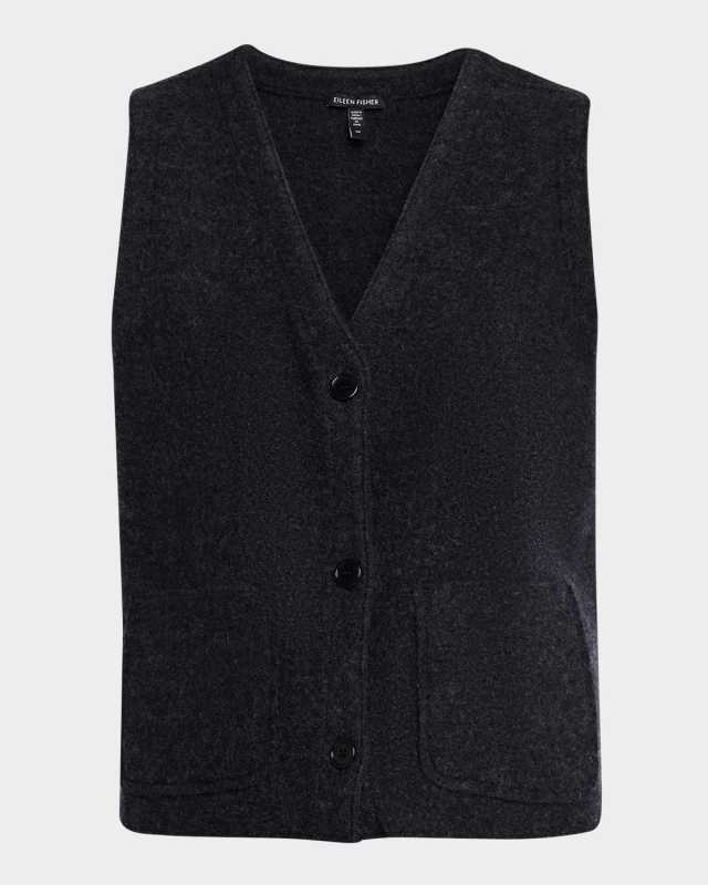 Petite Lightweight Boiled Wool Ves