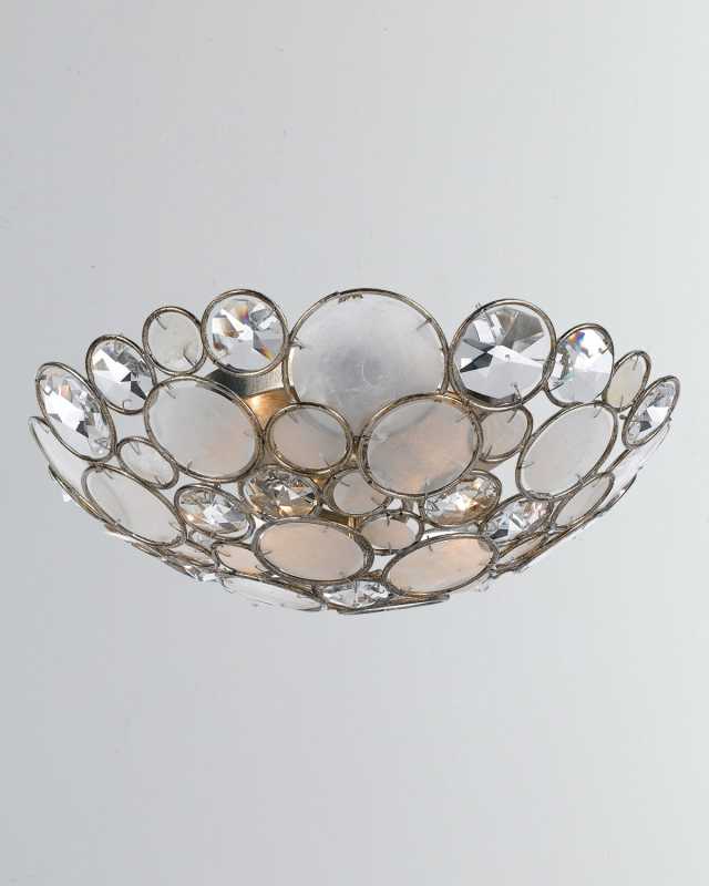Palla 3-Light Antiqued Silver Ceiling Mount