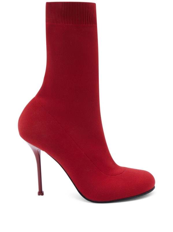 knitted mid-calf boots