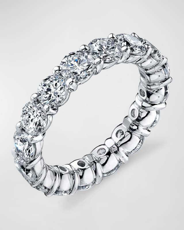 Large Eternity Band with Round Diamonds, 3.20ct