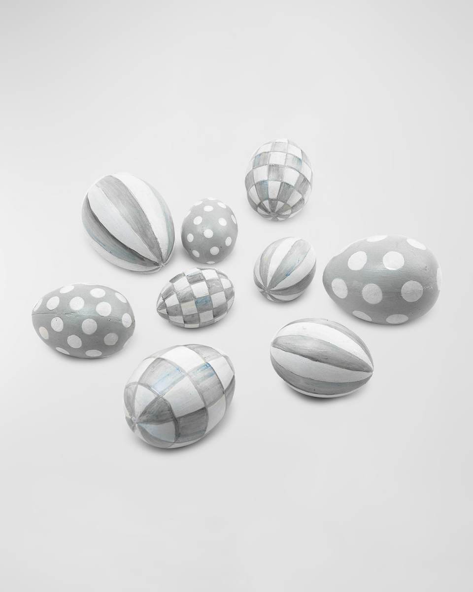 Sterling Eggs, Set of 9