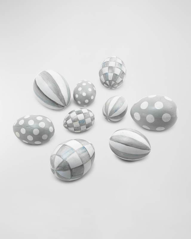 Sterling Eggs, Set of 9