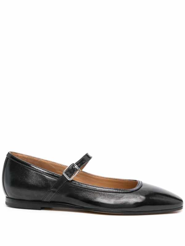 leather ballet flats