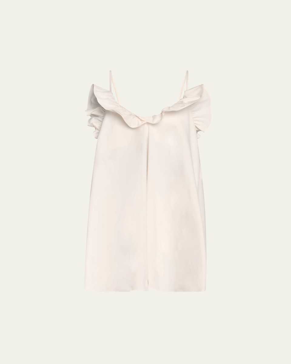 Joan Ruffle-Trim Mini Dress