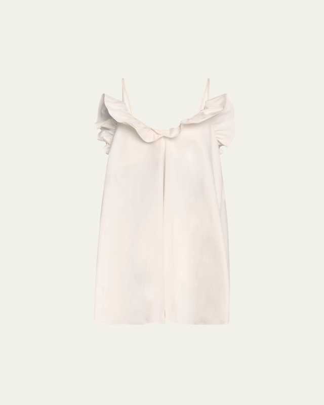 Joan Ruffle-Trim Mini Dress