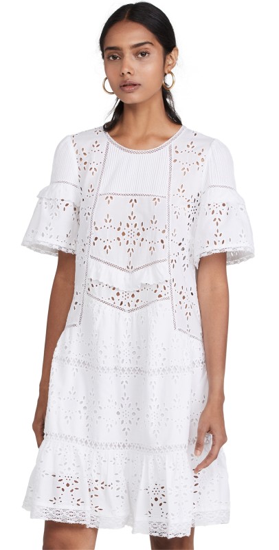 Sea Cotton Mini Dress White