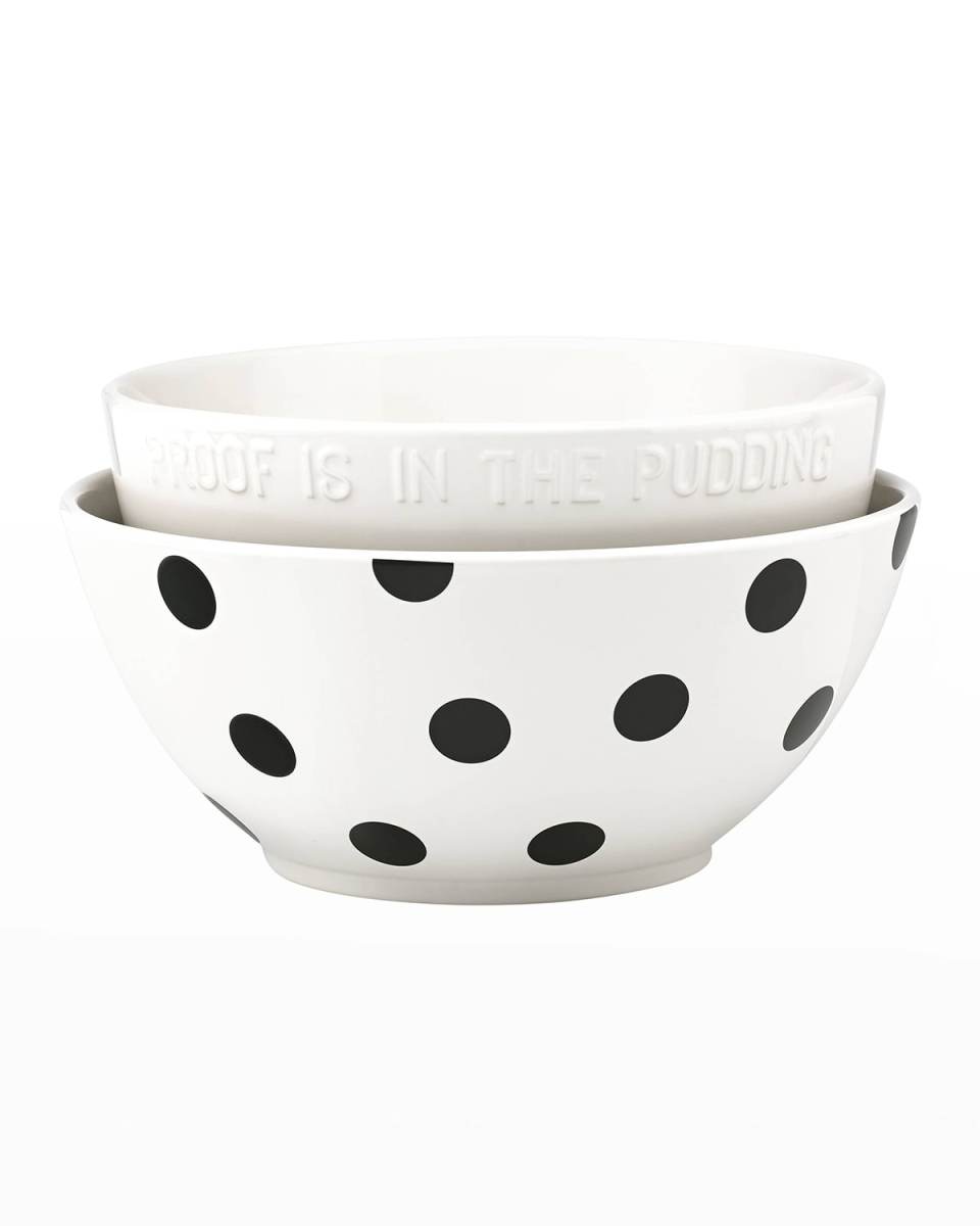 scatter dot mixing bowls, set of two