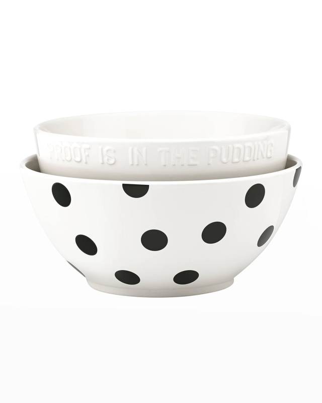 scatter dot mixing bowls, set of two