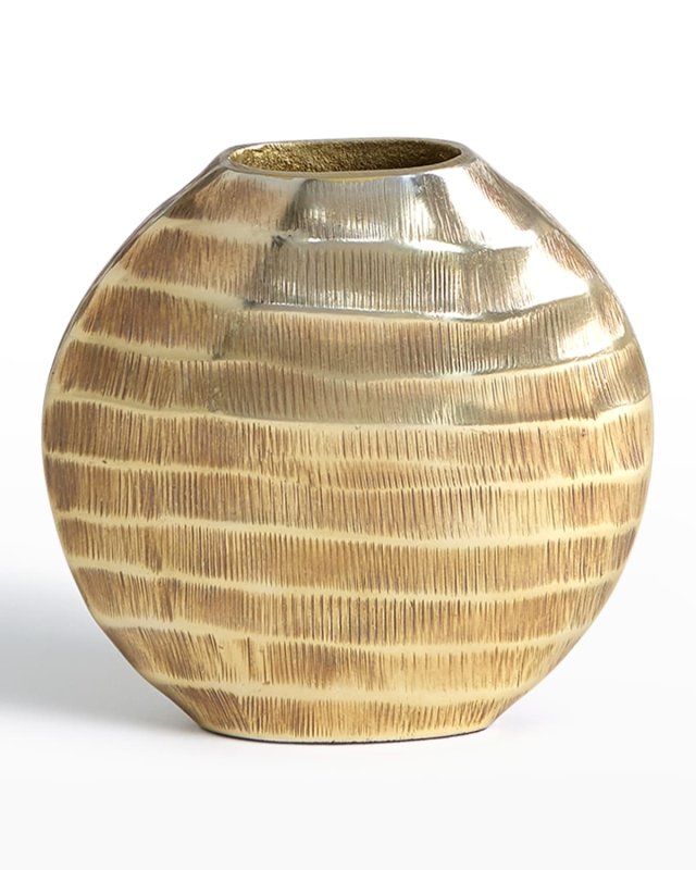 Small Chased Oval Vase