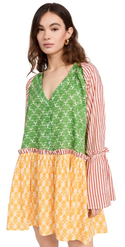 RHODE Dakota Dress Multi Colorblock