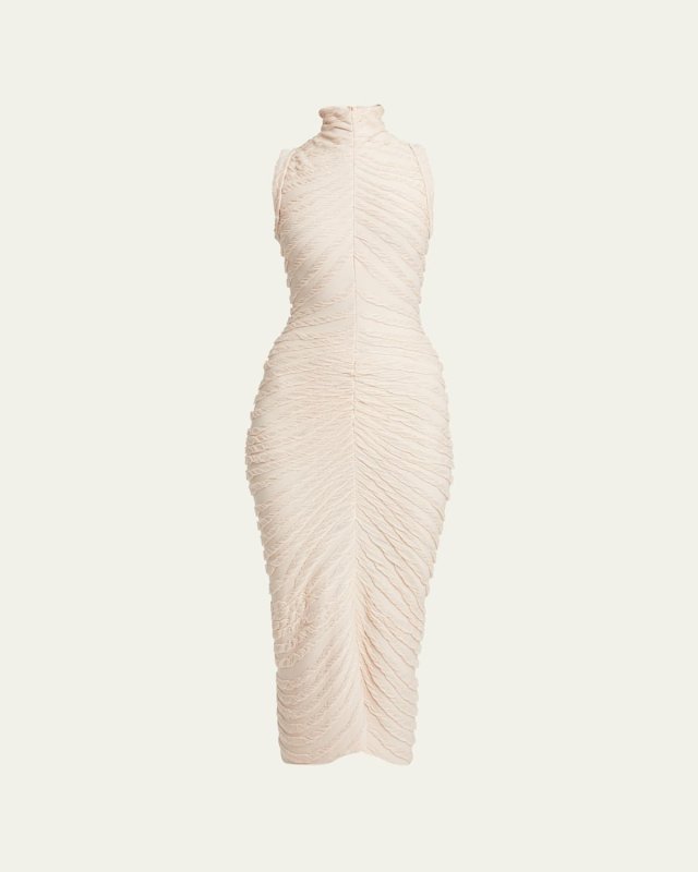 Seamed Midi Dress