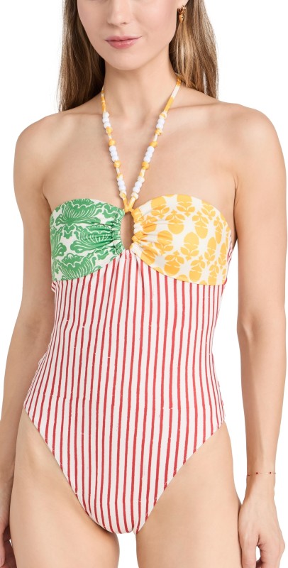 RHODE Kanika One Piece Multi Colorblock
