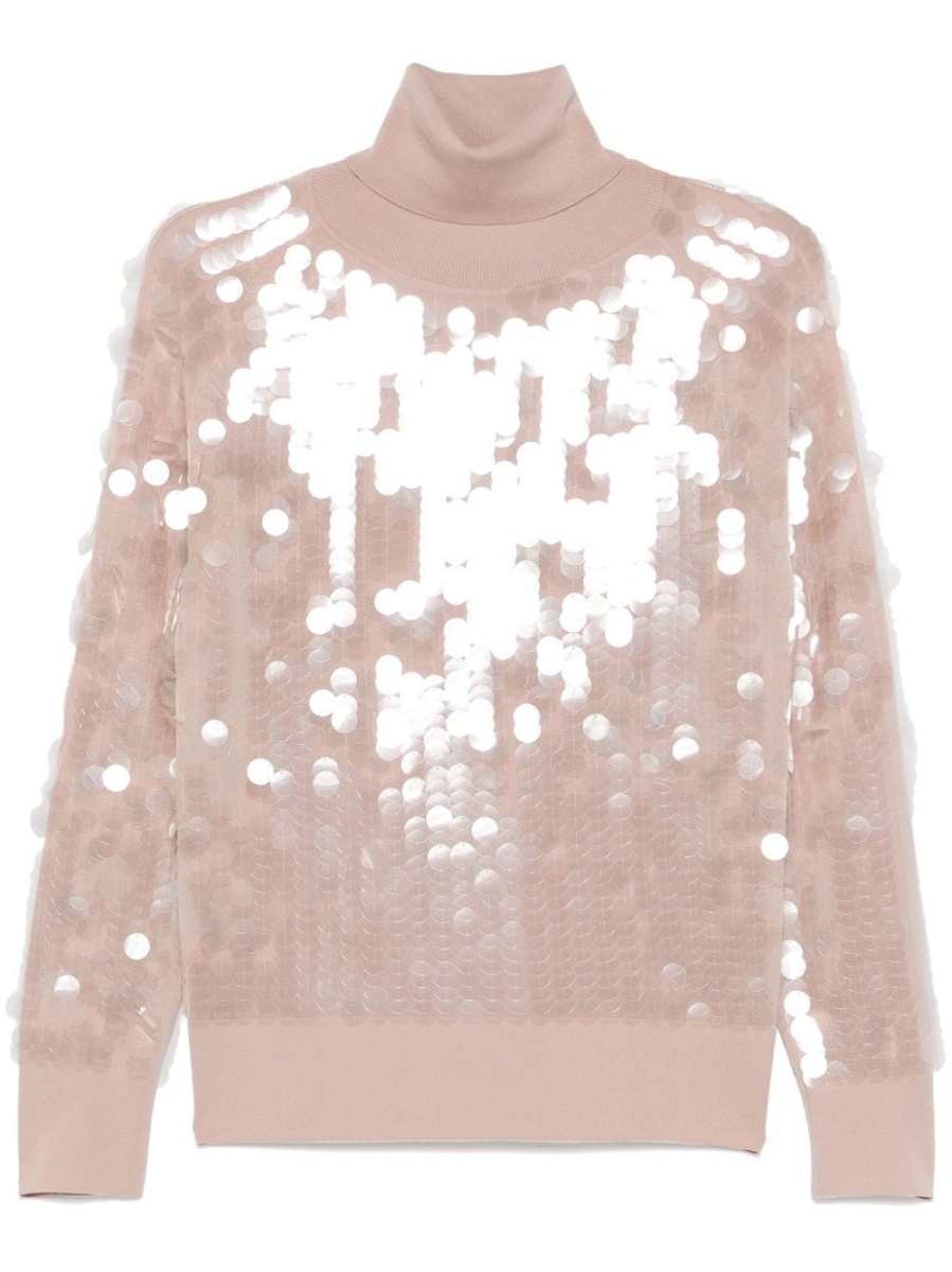 sequin-embellished sweater