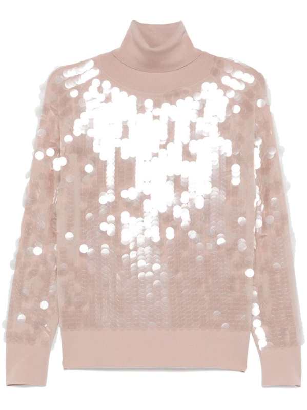 sequin-embellished sweater