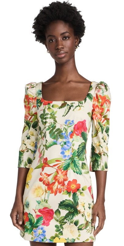 Cara Cara Belinda Dress Egret Kingston Floral