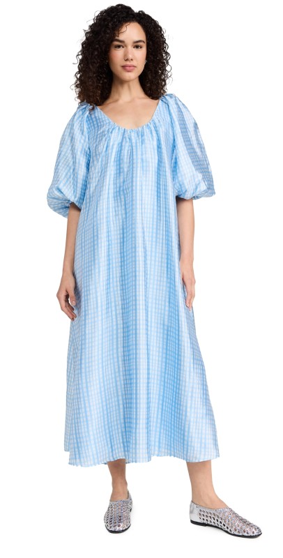 Stine Goya Teresa Dress Blue Check