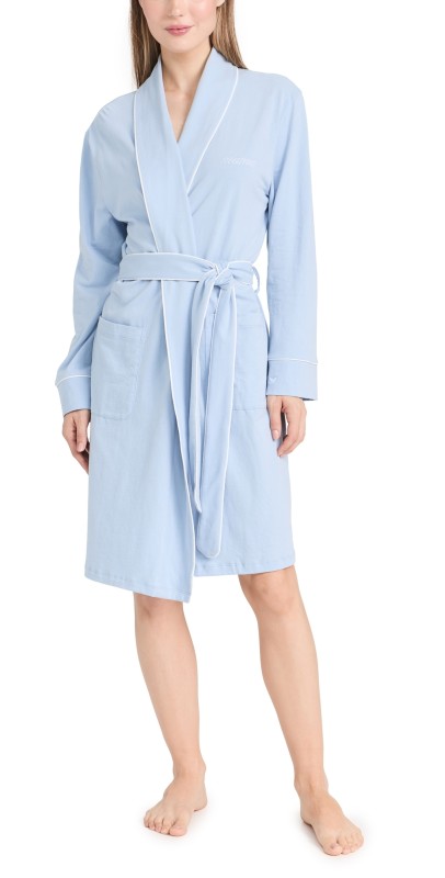 Petite Plume Exclusive Luxe Pima Periwinkle Mama Robe Periwinkle