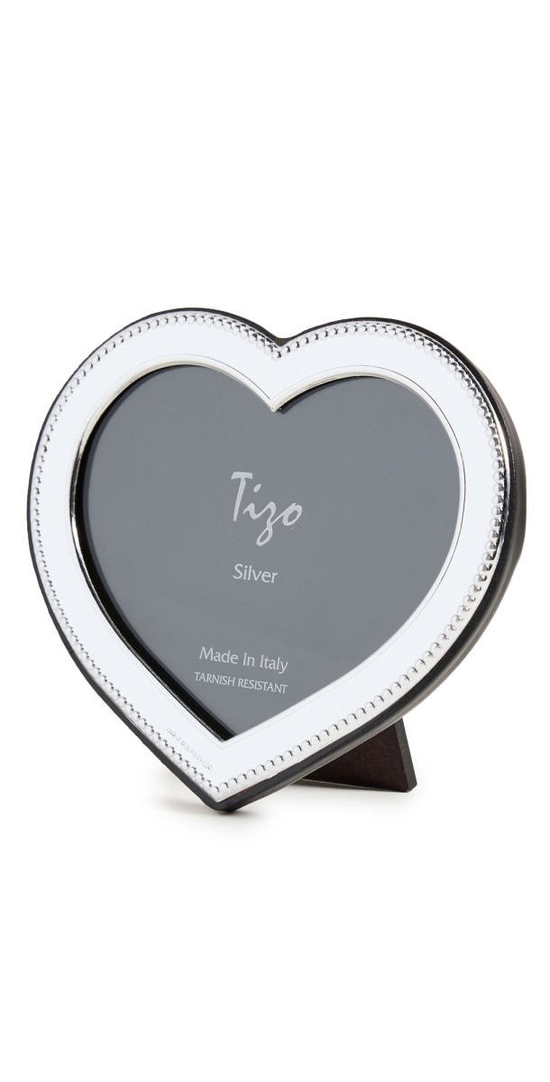 Tizo Design Italian Silverplate Frame Heart 2x3 Silver