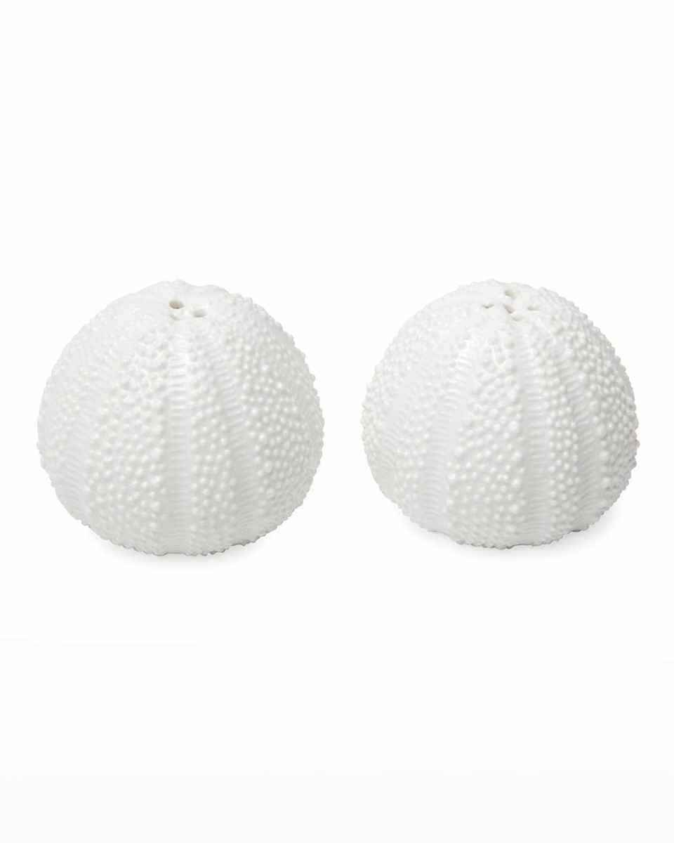 Marina White Sea Urchin Salt & Pepper Shakers