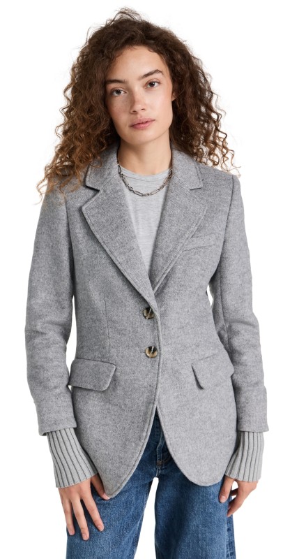 Favorite Daughter The City Blazer Frost Gray
