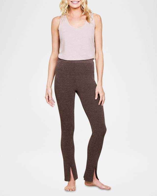 CozyChic Ultra Lite Ribbed Front-Slit Pants