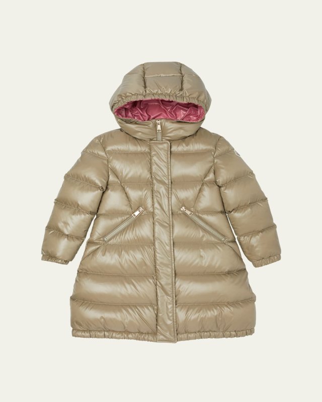 Girl's Bellevue Long Coat, Size 8-14