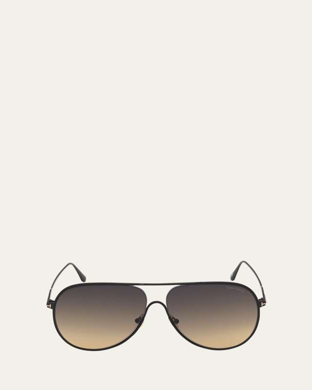 Alec Metal Aviator Sunglasses